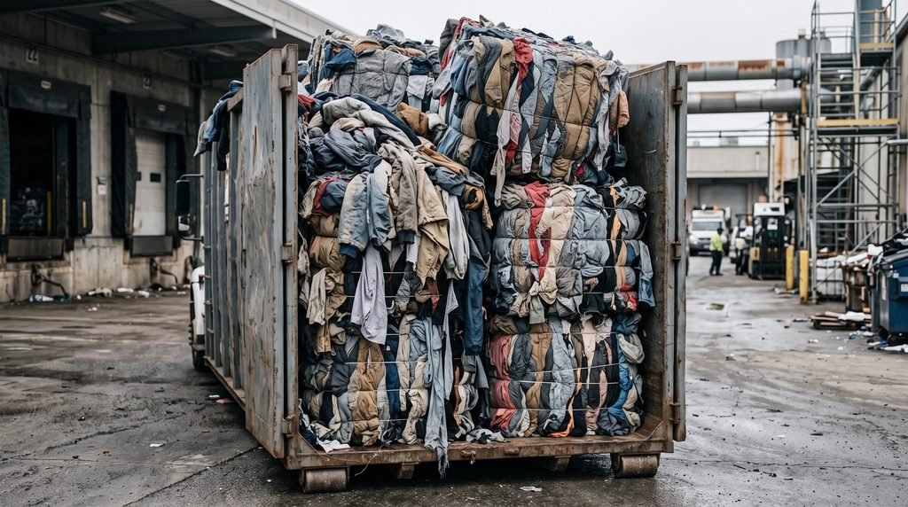 Waste from fast fashion